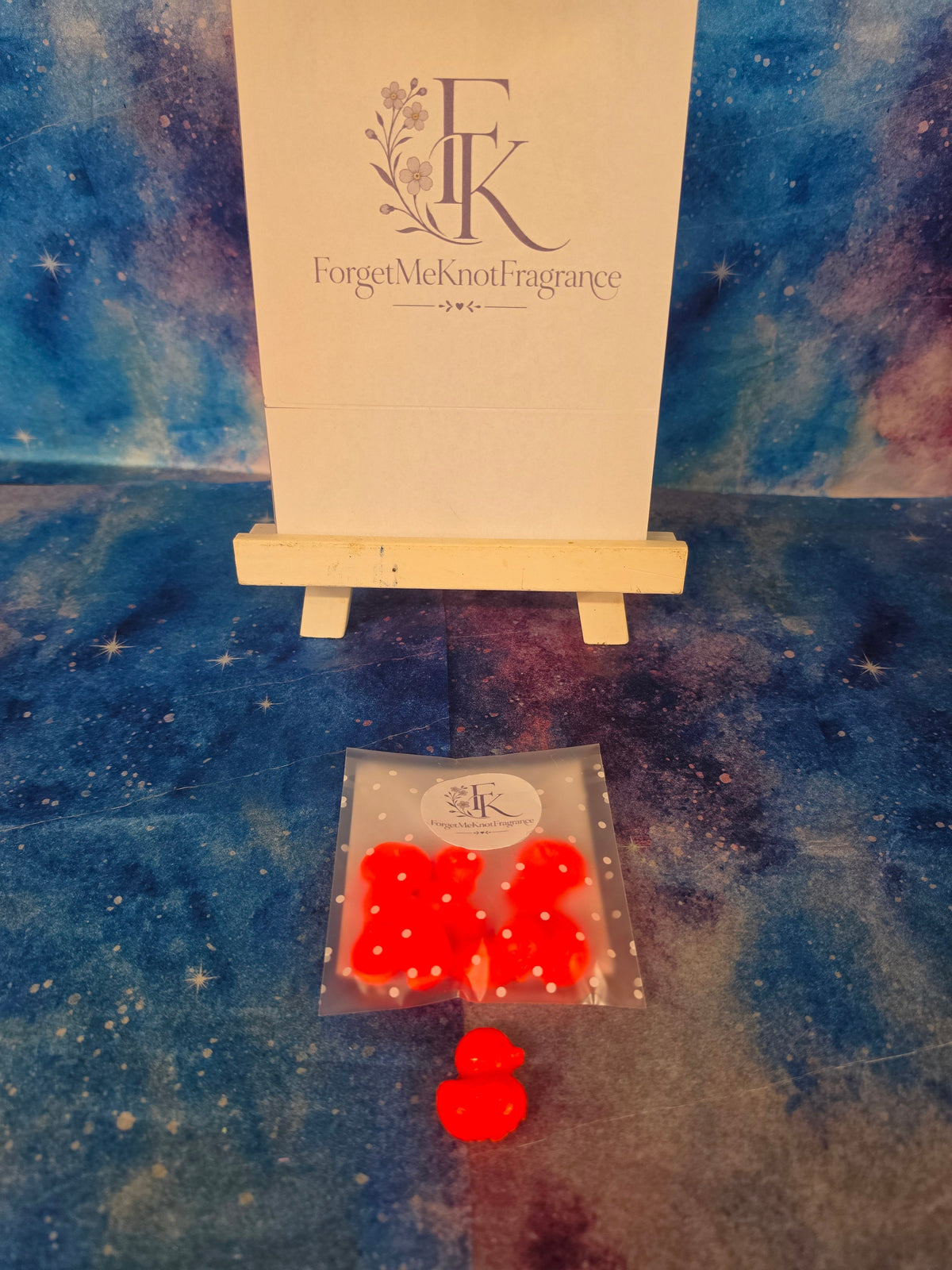 Unstoppable Spring Time Duck Wax Melts 10 Pack by ForgetMeKnotFragrance in polka dot gift bag