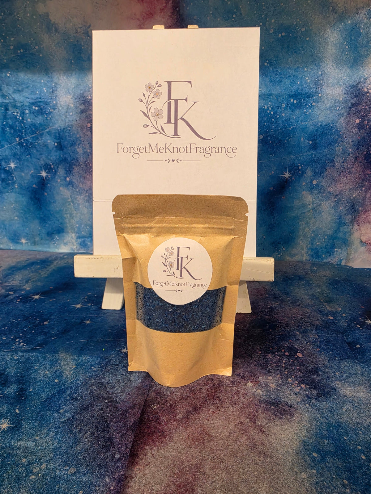 Men's Black Orange Bath Salts by ForgetMeKnotFragrance in kraft pouch