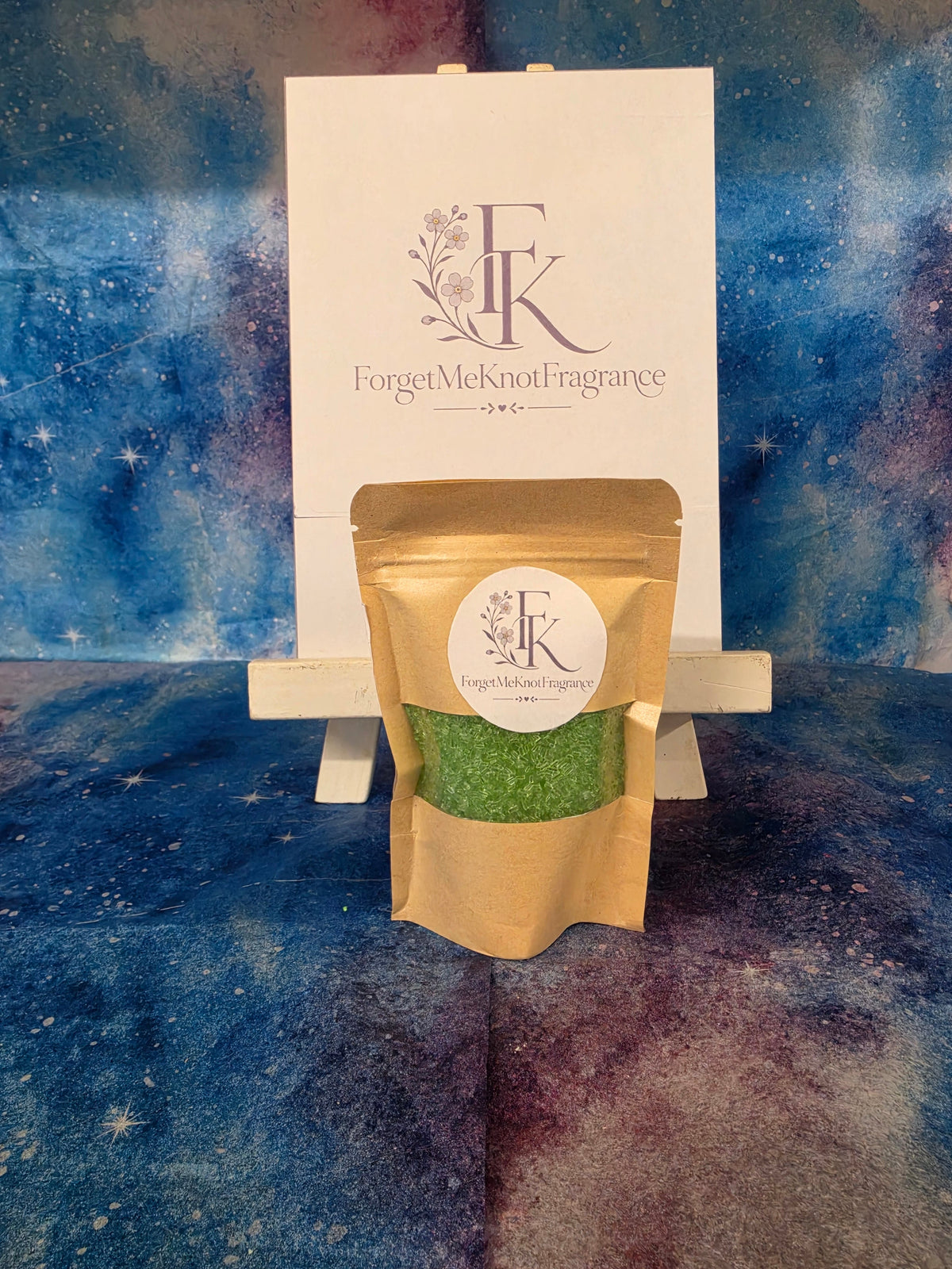 Pear Drops Bath Salts by ForgetMeKnotFragrance in kraft pouch