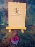 Bubblegum large diamond heart wax melt in pink and purple swirl, ForgetMeKnot Fragrance