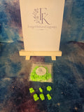 Black Cherry wax melts in animal shapes, pack of 25, in branded ForgetMeKnot Fragrance packaging