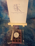 Random scented large waffle bar wax melt in branded ForgetMeKnot Fragrance packaging