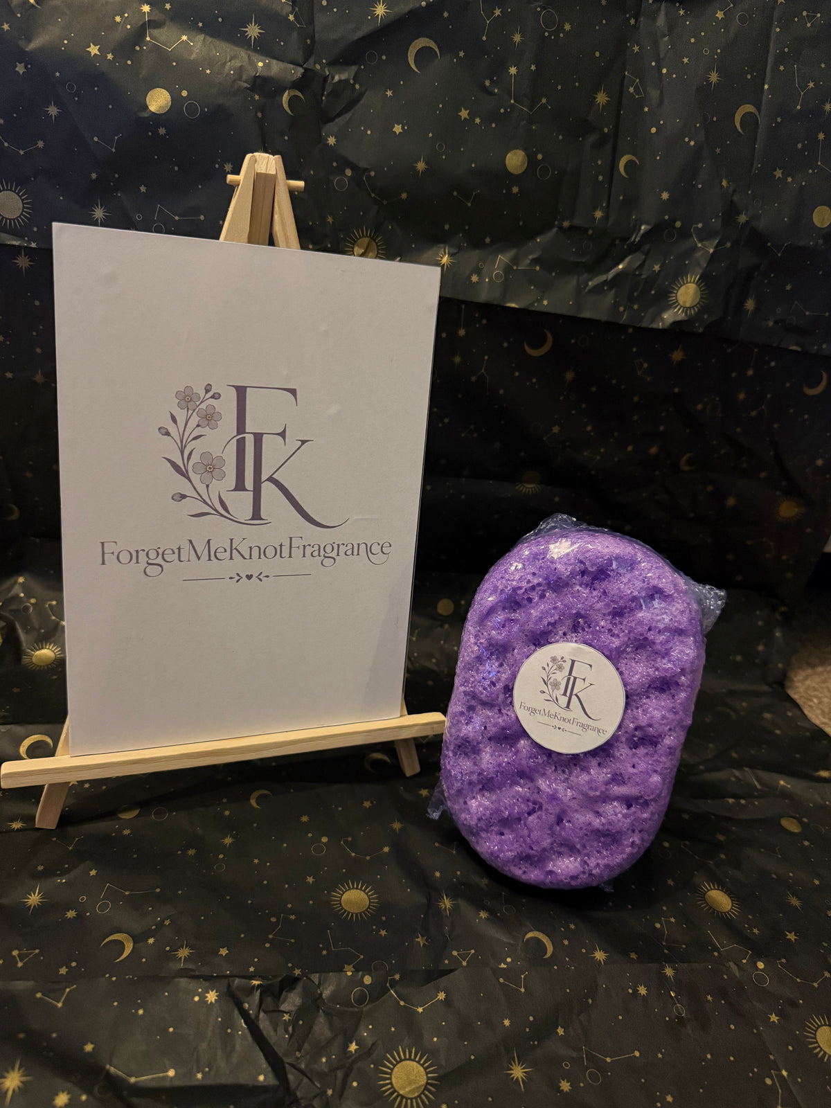 Purple Rain Soap Sponge by ForgetMeKnotFragrance