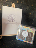 Discounted Coconut and Vanilla Bar Wax Melts in holographic branded ForgetMeKnot Fragrance packaging
